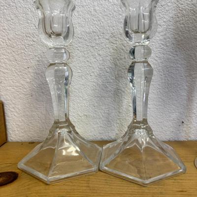Vintage Crystal Candlestick Candle Holder