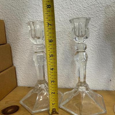 Vintage Crystal Candlestick Candle Holder