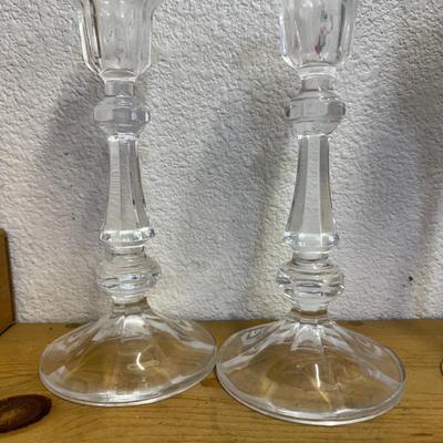 Vintage Crystal Candlestick Candle Holder