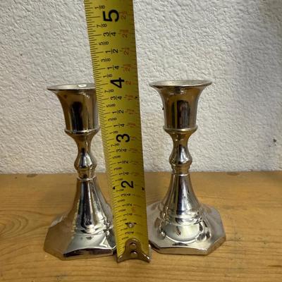 Vintage Silverplate Candlestick Holder