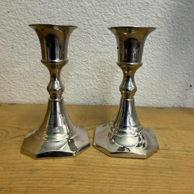 Vintage Silverplate Candlestick Holder