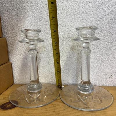 Vintage Crystal Candlestick Candle Holder