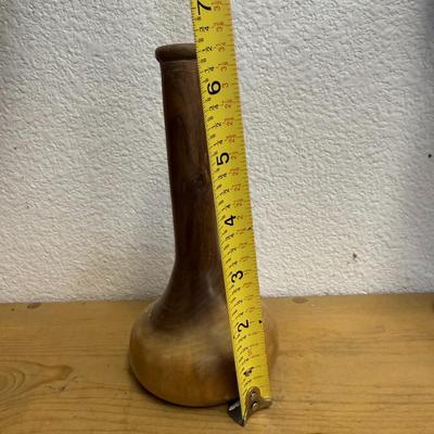 Vintage wooden candlestick
