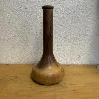 Vintage wooden candlestick