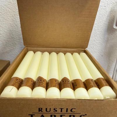 Box of 3 Rustic Tappers Candles