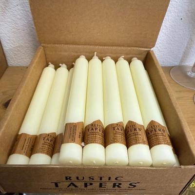 Box of 3 Rustic Tappers Candles