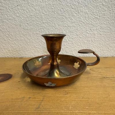 Vintage Copper Candle Holder
