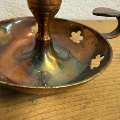 Vintage Copper Candle Holder