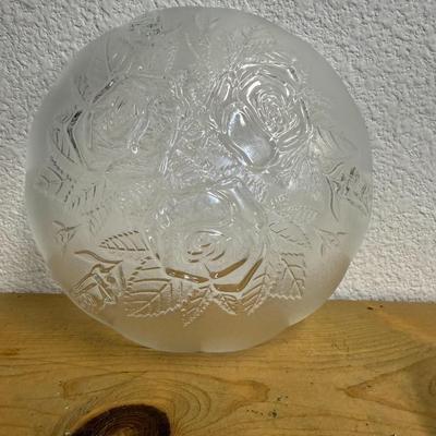Kig indonesia glass Salad bowl small vintage textured clear glass kitchen dishes