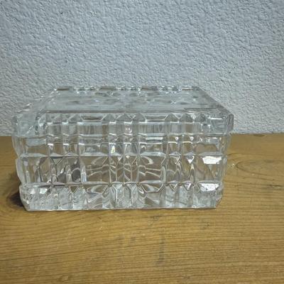 Vintage Crystal 24% Pbo Made In Poland Trinket Box