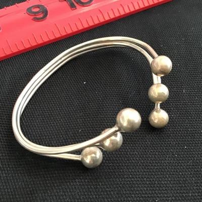Tested Sterling Silver Vintage Cuff