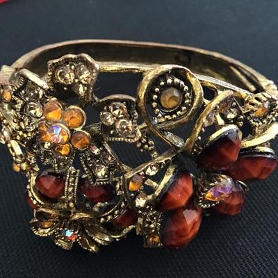 Chunky Statement Hinged Bracelet