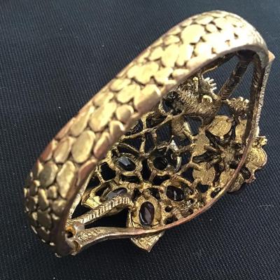 Chunky Statement Hinged Bracelet