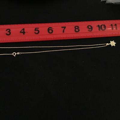 Silver 925 Chain and Pendant. Star Of David