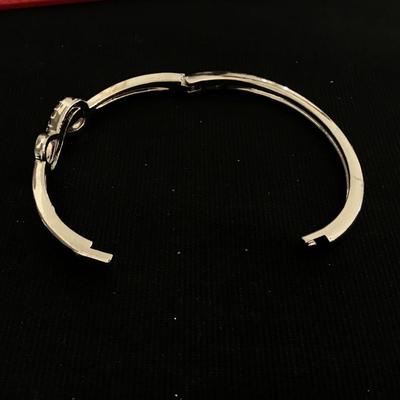 Hinged Rhinestone Bracelet