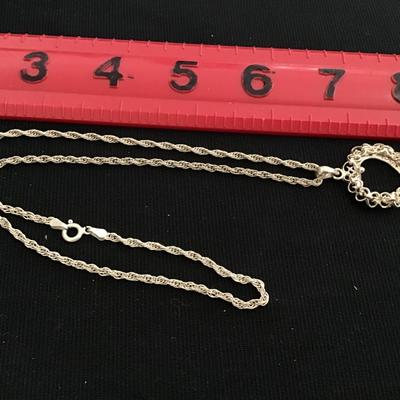 Silver Heart Locking Silver Chain 925