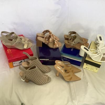 MB8177 Lot of Ladies Shoes: Sandals, Mules, and more