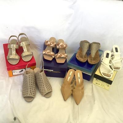 MB8177 Lot of Ladies Shoes: Sandals, Mules, and more