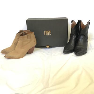 MB8197 Lot of Ladies FRYE Ankle Boots and Nine West Boots