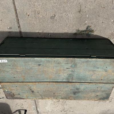 Primitive Wood Box with Lift Lid