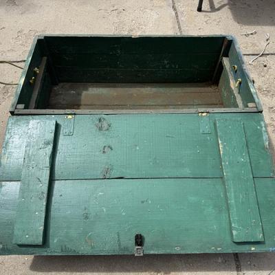 Primitive Wood Box with Lift Lid
