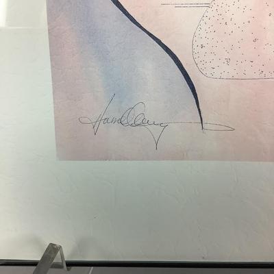 MB8233 Woman Figure Sketch Signed Print