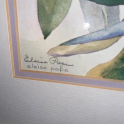 2 FLORAL ORIGINAL WATERCOLORS BY ELOISE POPE