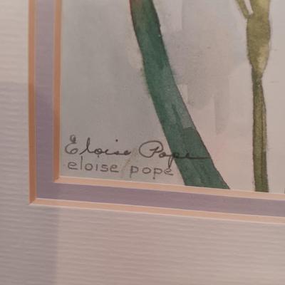 2 FLORAL ORIGINAL WATERCOLORS BY ELOISE POPE