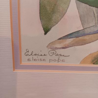 2 FLORAL ORIGINAL WATERCOLORS BY ELOISE POPE