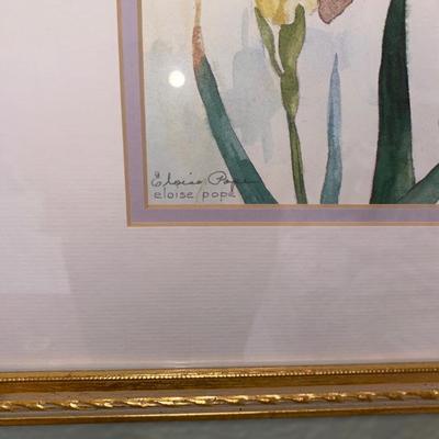 2 FLORAL ORIGINAL WATERCOLORS BY ELOISE POPE