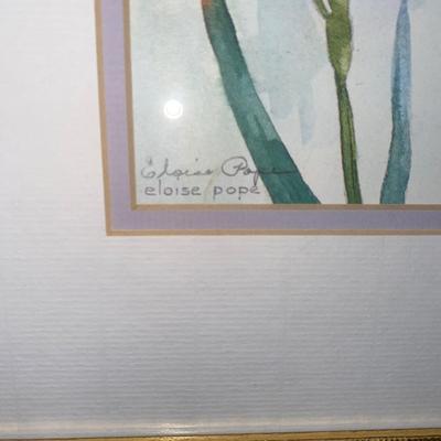 2 FLORAL ORIGINAL WATERCOLORS BY ELOISE POPE