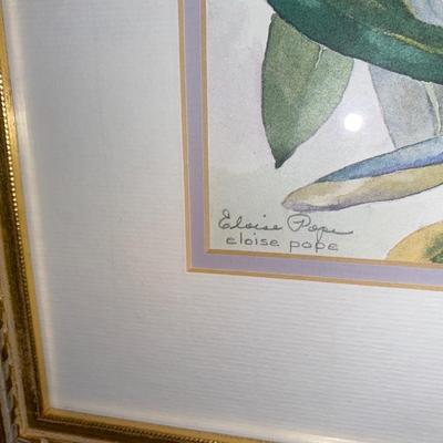 2 FLORAL ORIGINAL WATERCOLORS BY ELOISE POPE