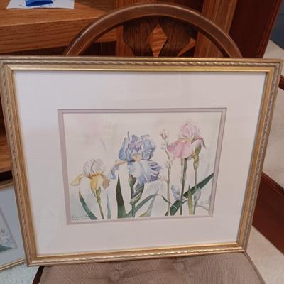 2 FLORAL ORIGINAL WATERCOLORS BY ELOISE POPE