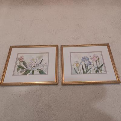 2 FLORAL ORIGINAL WATERCOLORS BY ELOISE POPE
