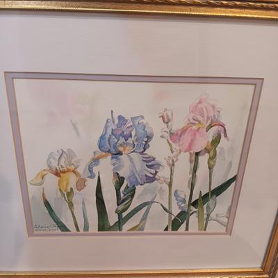 2 FLORAL ORIGINAL WATERCOLORS BY ELOISE POPE