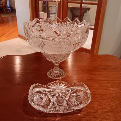 CRYSTAL SERVING PIECES