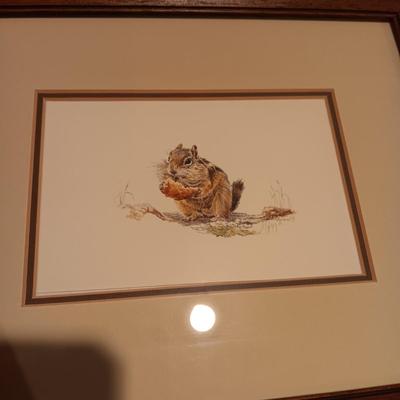2 PRINTS BY JUDY MEYER, "PACKIN IT IN" & "STORIN UP"