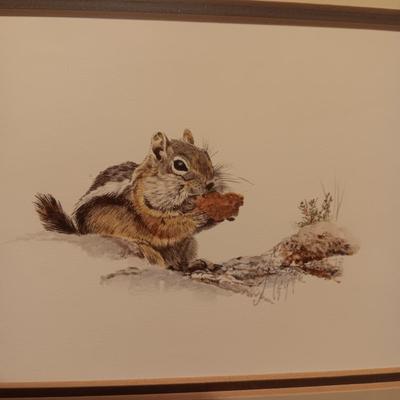 2 PRINTS BY JUDY MEYER, "PACKIN IT IN" & "STORIN UP"