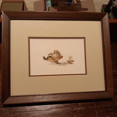 2 PRINTS BY JUDY MEYER, "PACKIN IT IN" & "STORIN UP"