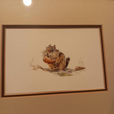 2 PRINTS BY JUDY MEYER, "PACKIN IT IN" & "STORIN UP"