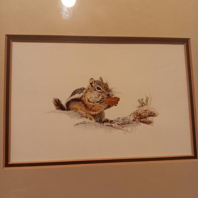 2 PRINTS BY JUDY MEYER, "PACKIN IT IN" & "STORIN UP"