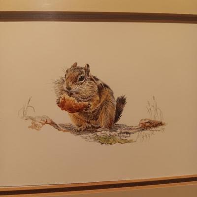 2 PRINTS BY JUDY MEYER, "PACKIN IT IN" & "STORIN UP"