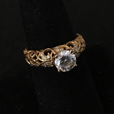 Jeulia S925 Filagree Scroll Ring