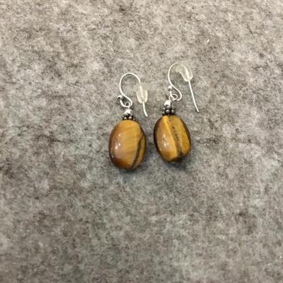Beautiful Tiger’s eye, dangle earrings