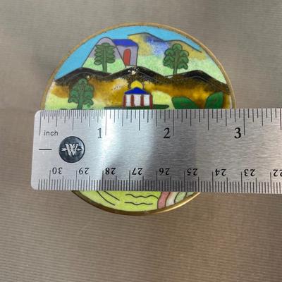 Antique Cloisonné Enamel Lidded Box