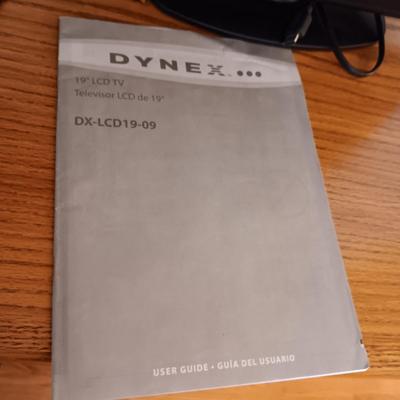 DYNEX 19" TV AND A SAMSUNG BLU-RAY PLAYER