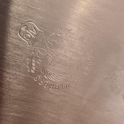 PEWTER PITCHER AND CREAMER