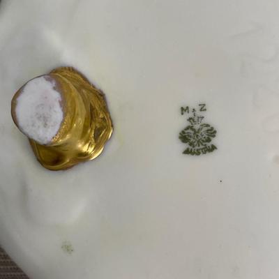 3 piece M & Z Austrian Porcelain Dresser Set
