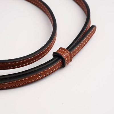 Cognac Brown Genuine Leather Bag Purse Transformation Strap Set - Punch Free Long Leather Strap Part Bag Shoulder Accessories Crossbody