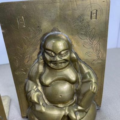 1970’s Brass Buddha Bookends